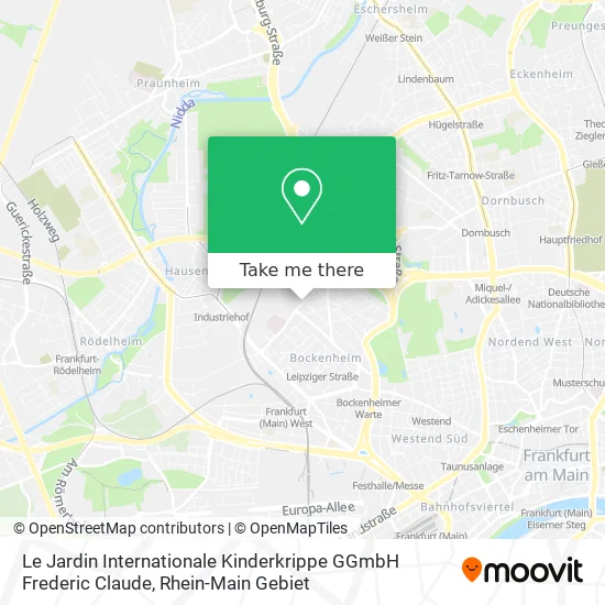 Карта Le Jardin Internationale Kinderkrippe GGmbH Frederic Claude