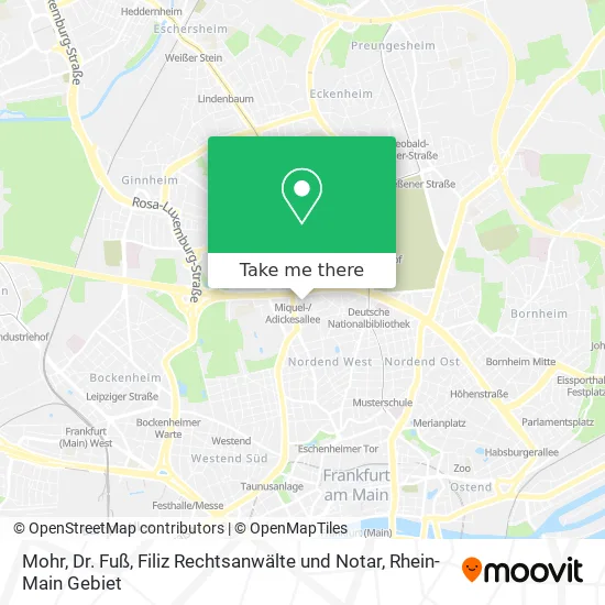 Карта Mohr, Dr. Fuß, Filiz Rechtsanwälte und Notar