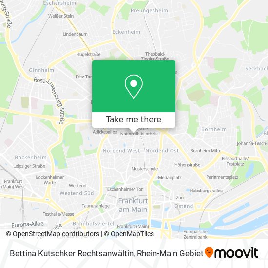 Bettina Kutschker Rechtsanwältin map