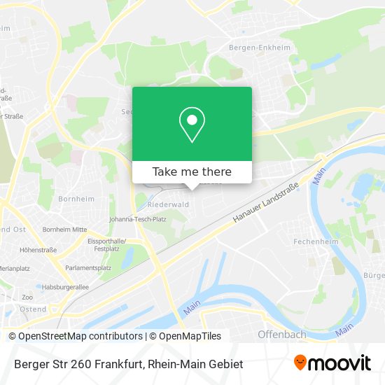 Berger Str 260 Frankfurt map