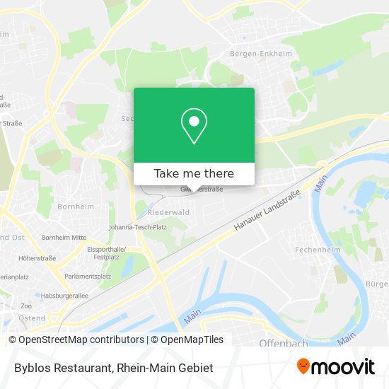 Карта Byblos Restaurant