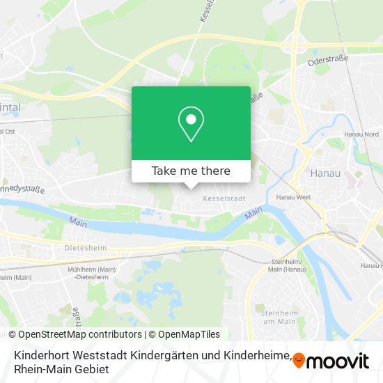 Карта Kinderhort Weststadt Kindergärten und Kinderheime