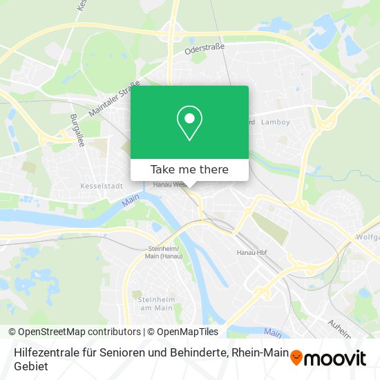 Hilfezentrale für Senioren und Behinderte map