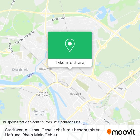 Stadtwerke Hanau Gesellschaft mit beschränkter Haftung map