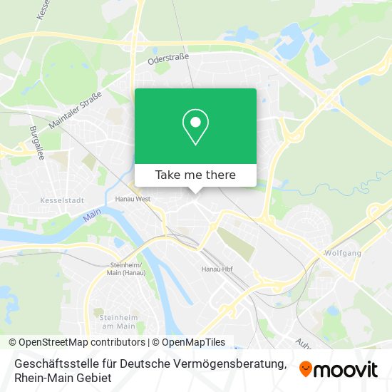 Geschäftsstelle für Deutsche Vermögensberatung map