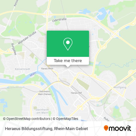 Heraeus Bildungsstiftung map