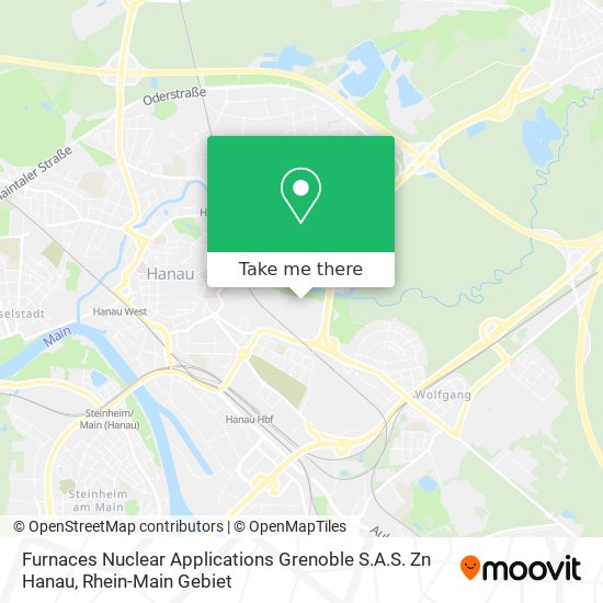 Furnaces Nuclear Applications Grenoble S.A.S. Zn Hanau map