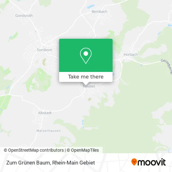 Карта Zum Grünen Baum