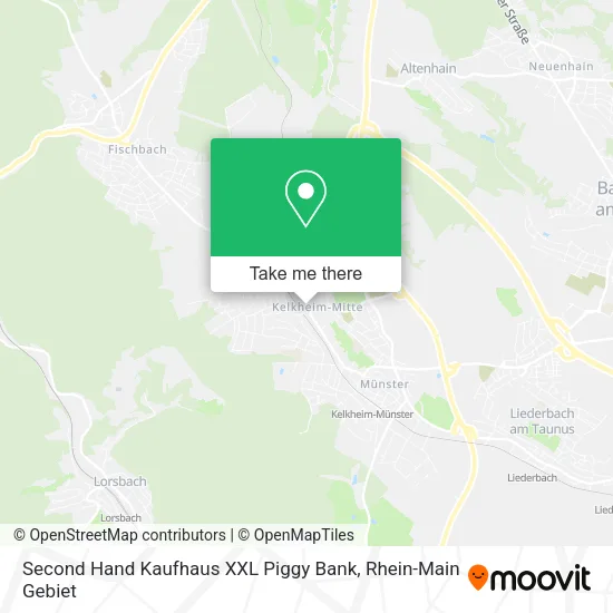 Карта Second Hand Kaufhaus XXL Piggy Bank