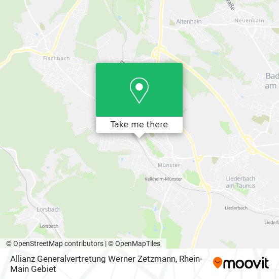 Allianz Generalvertretung Werner Zetzmann map