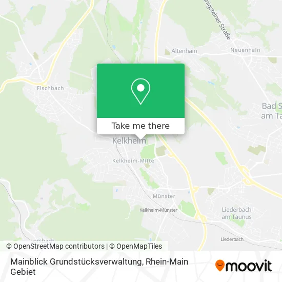 Карта Mainblick Grundstücksverwaltung