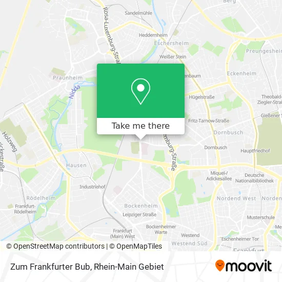 Карта Zum Frankfurter Bub