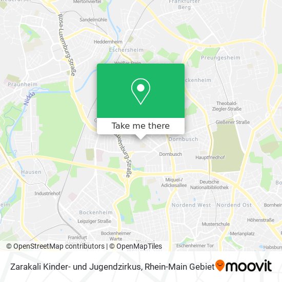 Карта Zarakali Kinder- und Jugendzirkus