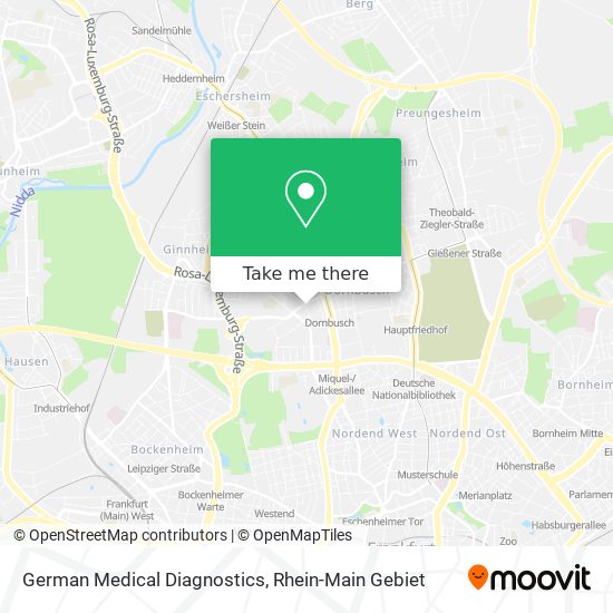 German Medical Diagnostics map