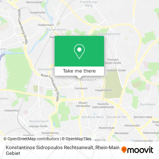 Карта Konstantinos Sidropoulos Rechtsanwalt