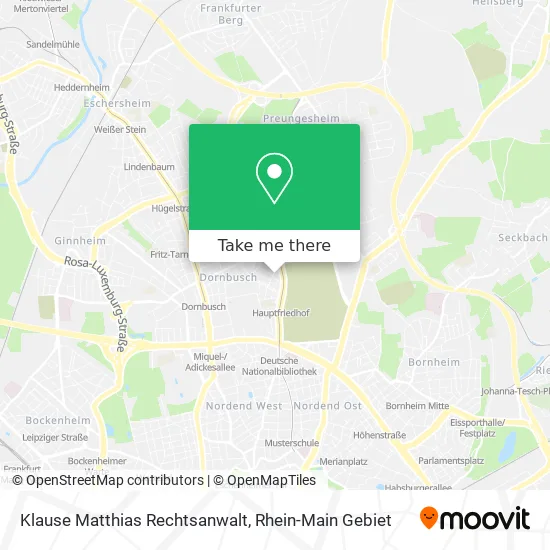 Klause Matthias Rechtsanwalt map