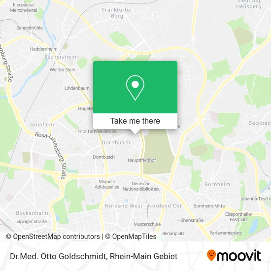 Карта Dr.Med. Otto Goldschmidt