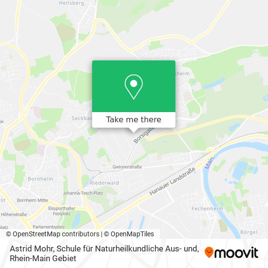 Карта Astrid Mohr, Schule für Naturheilkundliche Aus- und