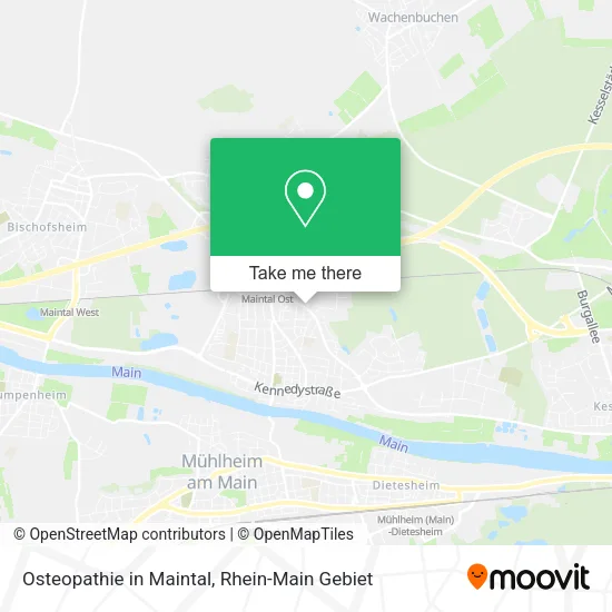 Карта Osteopathie in Maintal