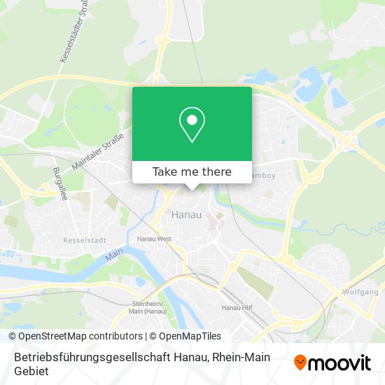 Betriebsführungsgesellschaft Hanau map