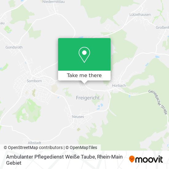 Ambulanter Pflegedienst Weiße Taube map