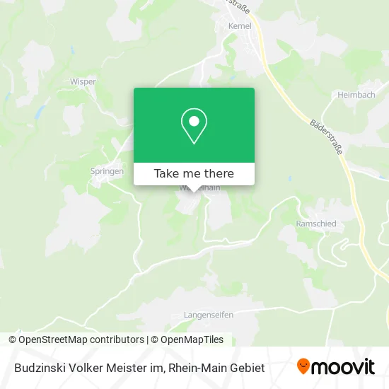Карта Budzinski Volker Meister im
