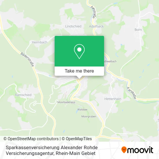 Карта Sparkassenversicherung Alexander Rohde Versicherungsagentur