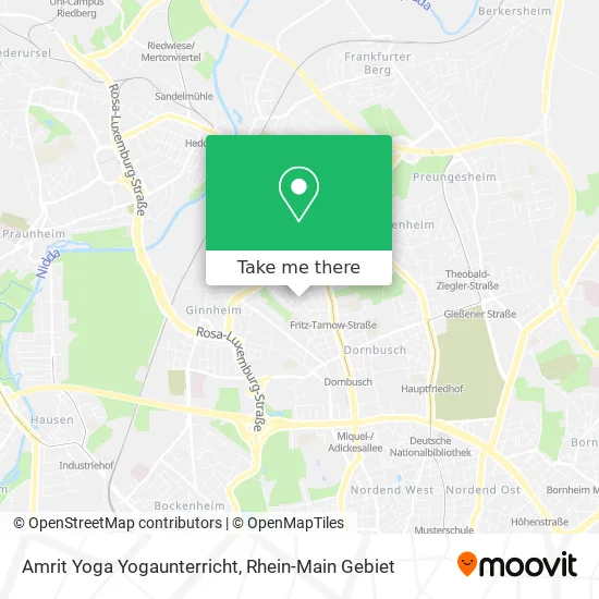Карта Amrit Yoga Yogaunterricht