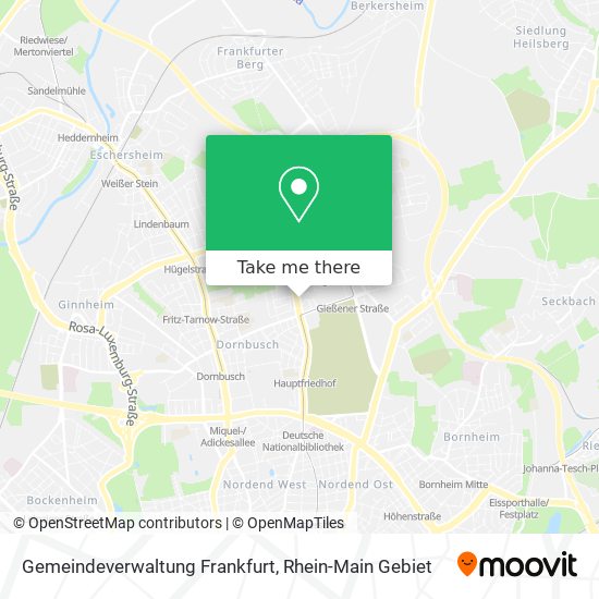 Карта Gemeindeverwaltung Frankfurt