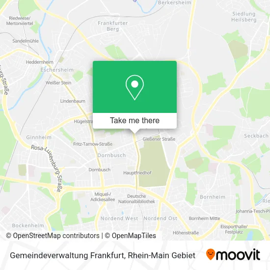 Карта Gemeindeverwaltung Frankfurt