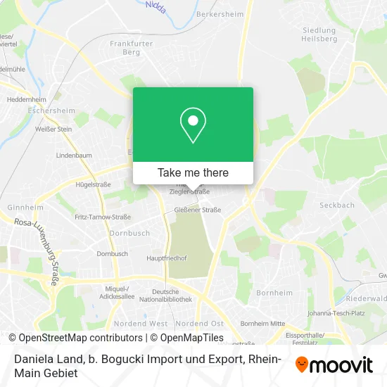 Карта Daniela Land, b. Bogucki Import und Export