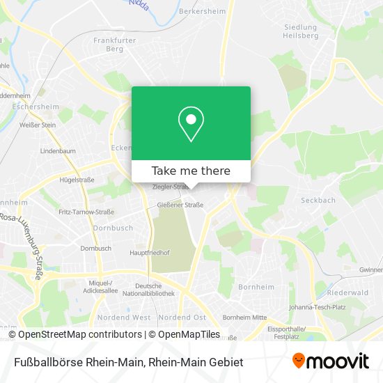 Fußballbörse Rhein-Main map