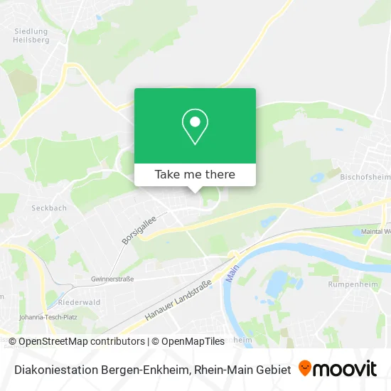 Карта Diakoniestation Bergen-Enkheim