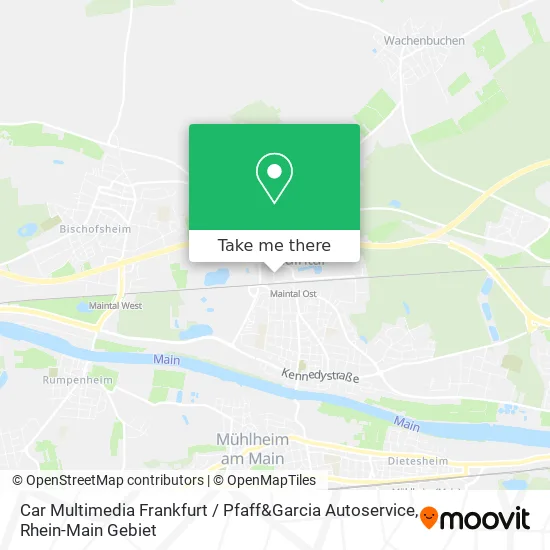 Карта Car Multimedia Frankfurt / Pfaff&Garcia Autoservice