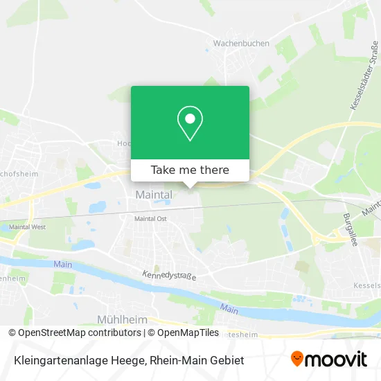 Карта Kleingartenanlage Heege