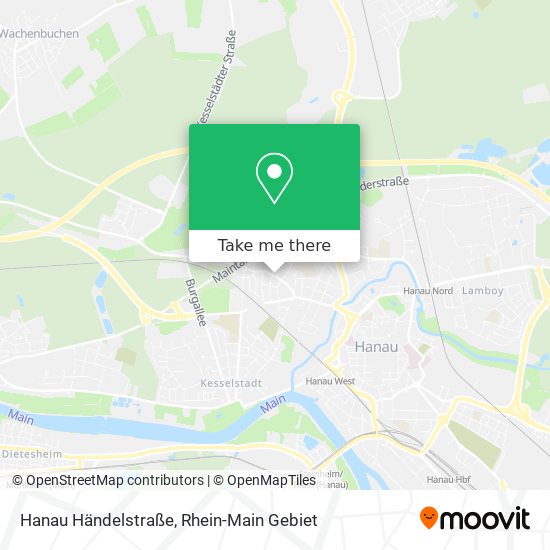 Hanau Händelstraße map