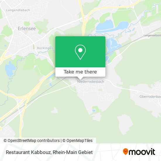 Restaurant Kabbouz map