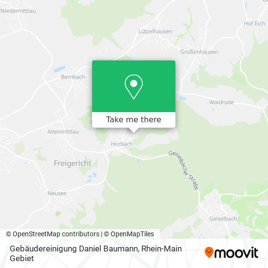 Gebäudereinigung Daniel Baumann map