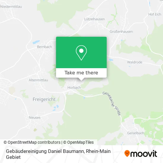 Карта Gebäudereinigung Daniel Baumann