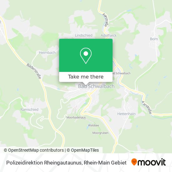 Карта Polizeidirektion Rheingautaunus