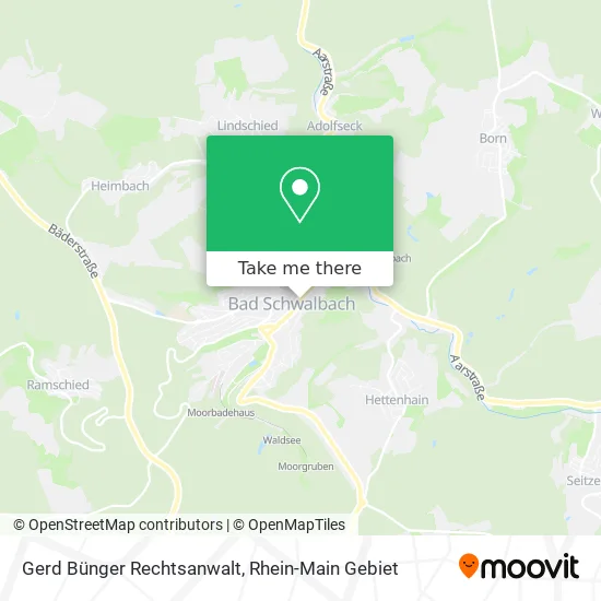 Карта Gerd Bünger Rechtsanwalt