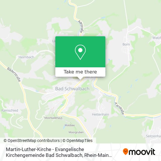 Martin-Luther-Kirche - Evangelische Kirchengemeinde Bad Schwalbach map