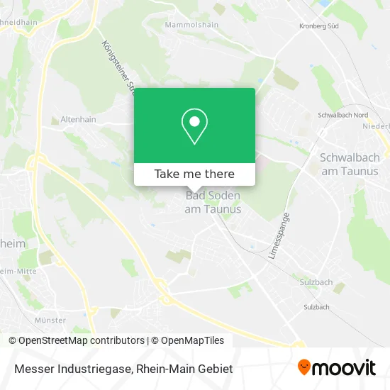 Карта Messer Industriegase