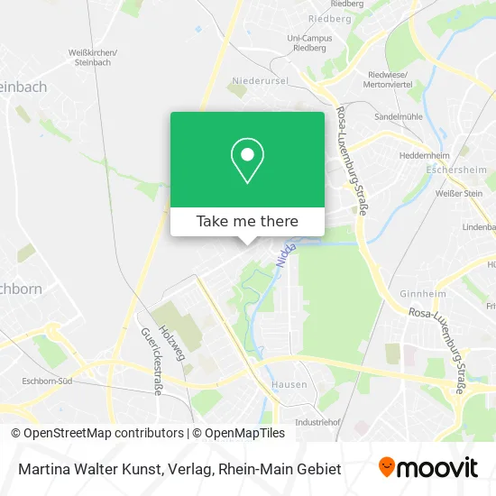 Карта Martina Walter Kunst, Verlag