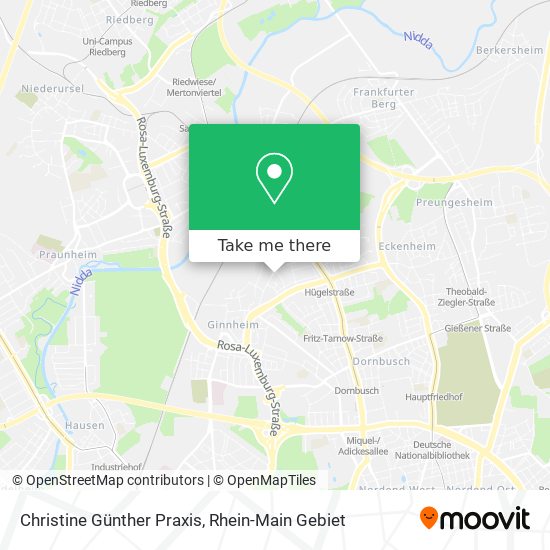 Christine Günther Praxis map