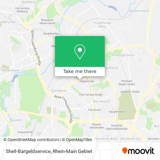 Shell-Bargeldservice map