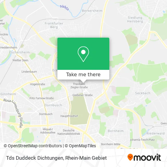 Карта Tds Duddeck Dichtungen
