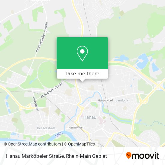 Hanau Marköbeler Straße map