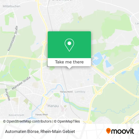 Карта Automaten Börse