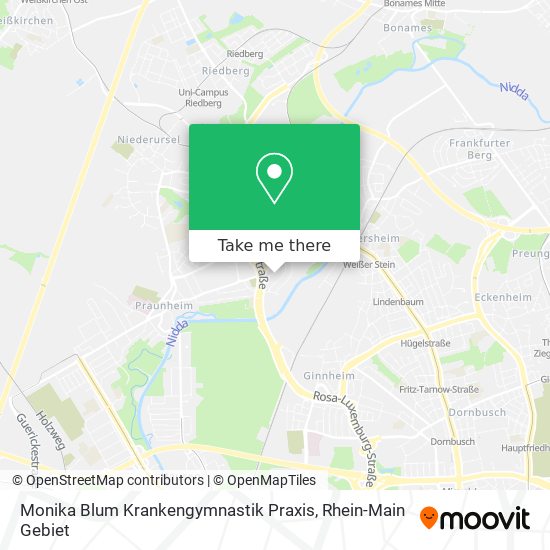 Monika Blum Krankengymnastik Praxis map